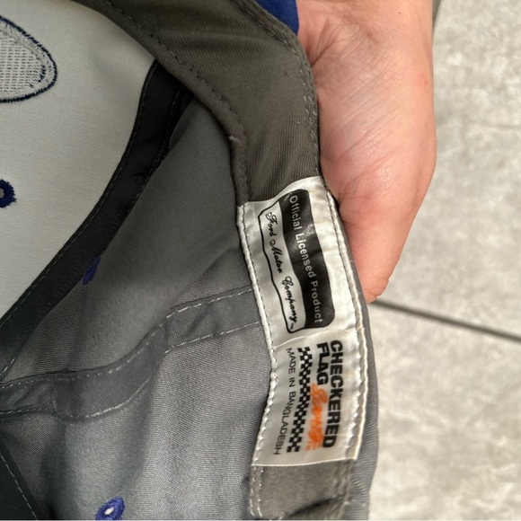 Ford Racing white hat with Ford racing detail - Picture 3 of 4